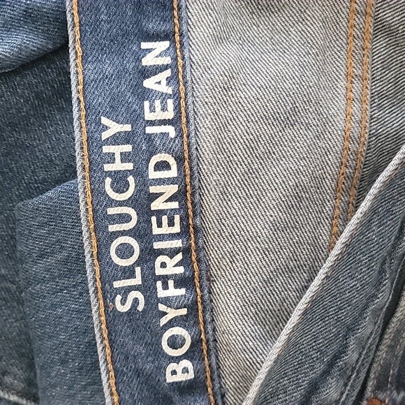 J.CREW Slouchy Boyfriend Barn Wash Medium Wash Distressed 100% Cotton Jeans 31 - Picture 6 of 7